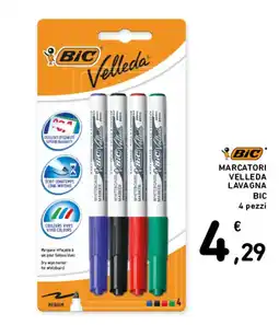 Spazio Conad Marcatori Velleda lavagna BIC offerta