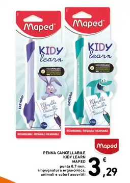 Spazio Conad Penna cancellabile KIDY Learn Maped offerta