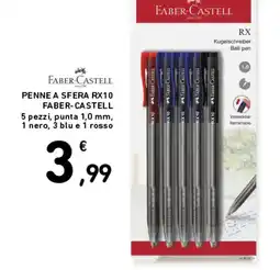 Spazio Conad Penne a sfera RX10 Faber-Castell offerta