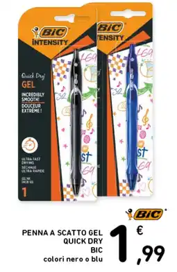 Spazio Conad Penna a scatto gel quick dry bic offerta