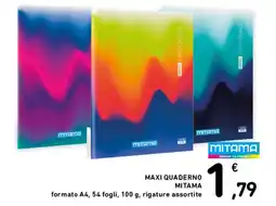 Spazio Conad Maxi quaderno Mitama offerta