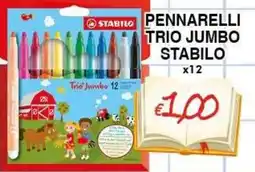 Bernava Pennarelli Trio Jumbo Stabilo offerta