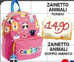 Bernava Zainetto animali tondo Carioca offerta