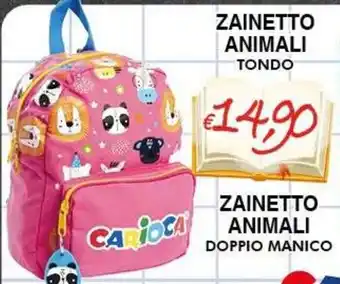 Zainetto animali tondo Carioca