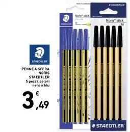 Spazio Conad Penne a sfera Noris Staedtler offerta