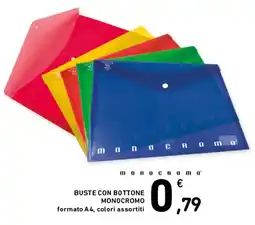 Spazio Conad Buste con bottone monocromo offerta