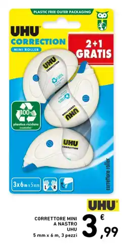 Spazio Conad Correttore mini a nastro UHU offerta