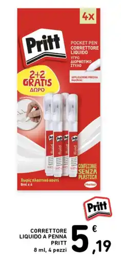 Spazio Conad Correttore liquido a penna Pritt offerta