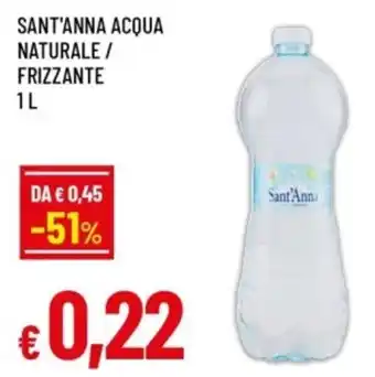 Acqua naturale frizzante Sant'Anna