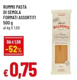 Famila Rummo pasta di semola formati assortiti offerta