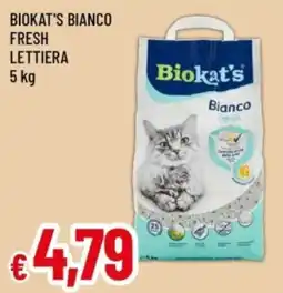 Famila Biokat's lettiera bianco fresh offerta