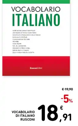 Spazio Conad Vocabolario di italiano Rusconi offerta