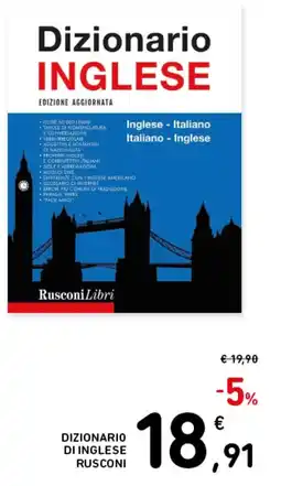 Spazio Conad Dizionario di inglese Rusconi offerta