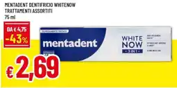 Famila Mentadent dentifricio whitenow offerta