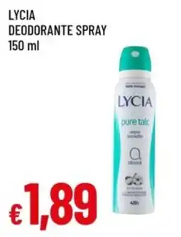 Famila Lycia deodorante spray offerta