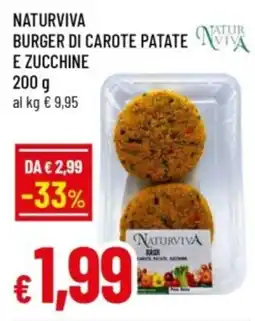 Famila Burger di carote patate e zucchine Naturviva offerta