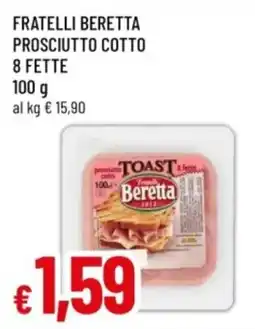 Famila Prosciutto cotto Beretta offerta
