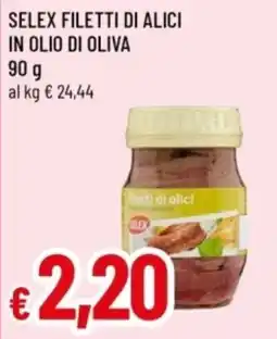 Famila Selex filetti di alici offerta