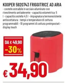 Famila Kooper friggitrice ad aria offerta