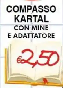 Bernava Compasso kartal con mine e adattatore offerta