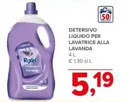 Todis Rixel Detersivo liquido per lavatrice alla lavanda offerta