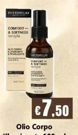 Euroshop PhytoRelax Comfort & Softness vaniglia Olio Corpo offerta
