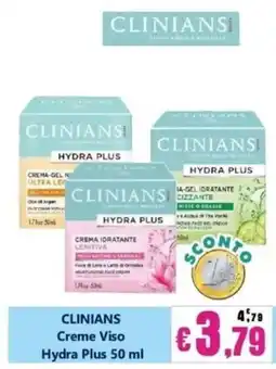 Euroshop Clinians Creme Viso Hydra Plus offerta