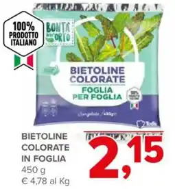 Todis Bietoline colorate in foglia offerta