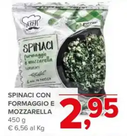 Todis Spinaci con formaggio e mozzarella offerta