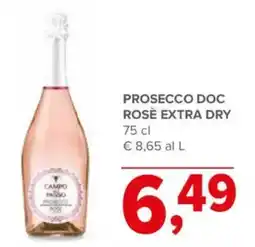 Todis Prosecco rosè Campo di Passo offerta