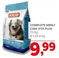 Todis Rico Complete Menu Cani Vita Plus offerta