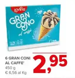 Todis Lovina Gran Cono al caffè offerta