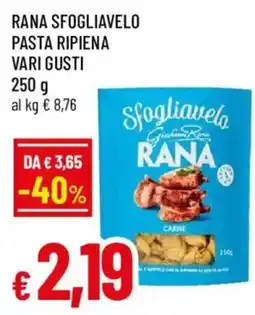 Galassia superstore Rana sfogliavelo pasta ripiena offerta