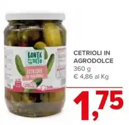 Todis Bonta orto cetrioli in agrodolce offerta