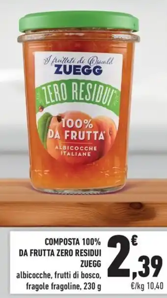 Composta 100% da frutta zero residui Zuegg