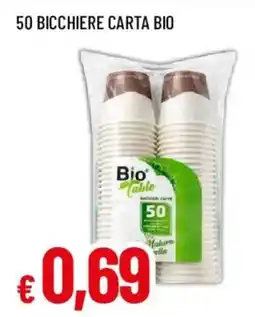 Galassia superstore Bicchiere carta Bio Table offerta