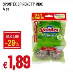 Galassia Spontex Spirenett' inox offerta