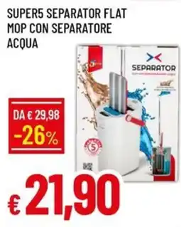 Galassia Super5 separator flat mop con separatore acqua offerta