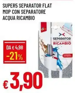 Galassia Super5 separator flat mop con separatore acqua ricambio offerta