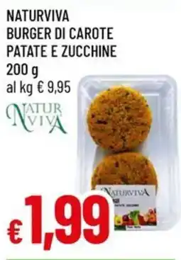 Galassia Burger di carote patate e zucchine Naturviva offerta