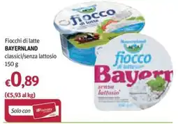Futura Supermercati Fiocchi di latte Bayernland senza lattosio offerta