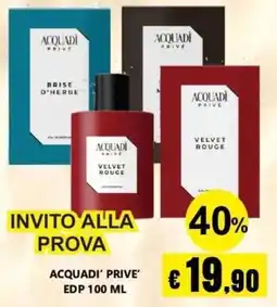Euroshop Acquadi' Prive' Velvet Rouge offerta