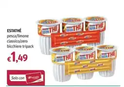 Futura Supermercati Estathé bicchiere tripack offerta