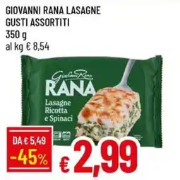 Galassia Lasagne Ricotta e Spinaci offerta