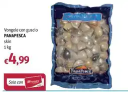 Futura Supermercati Vongole con guscio Panapesca offerta