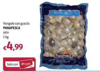 Futura Supermercati Vongole con guscio Panapesca offerta
