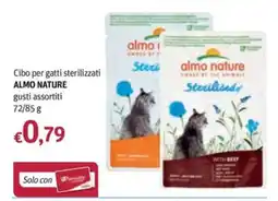 Futura Supermercati Almo Nature cibo per gatti sterilizzati offerta