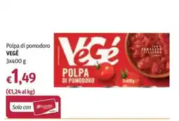 Futura Supermercati Polpa di pomodoro VEGÈ offerta