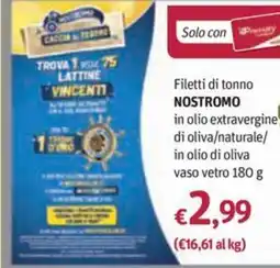 Futura Supermercati Filetti di tonno Nostromo offerta