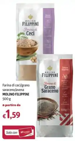Futura Supermercati Farina di ceci/grano saraceno/avena Molino Filippini offerta